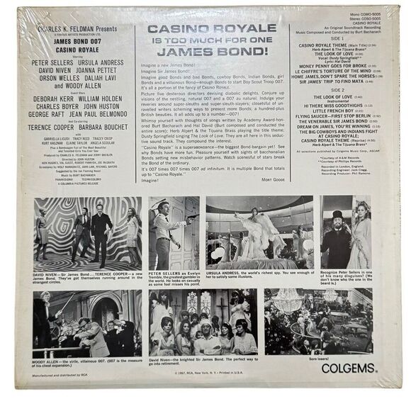Casino Royale (An Original Soundtrack Recording) 1967, Colgems/ RCA PROMO - Picture 2 of 10